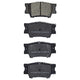 RDA GP MAX LOW METALLIC BRAKE PAD SET DAIHATSU LEXUS TOYOTA RDB1931