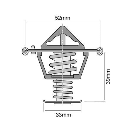 Tridon Thermostat 52 mm - 82 Degrees C TT388-180