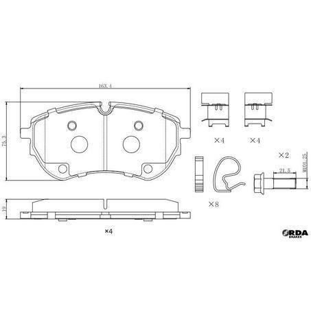RDA Brakes Extreme Heavy Duty Brake Pad Set RDX2445SM