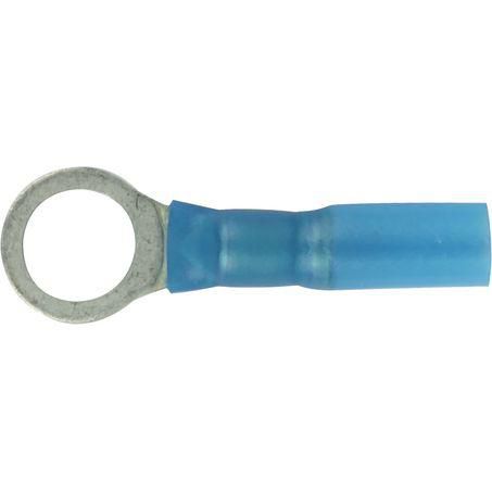 OEX Crimp Terminal Ring Blue ID 8.4mm Heat Shrinkable 50 Pce