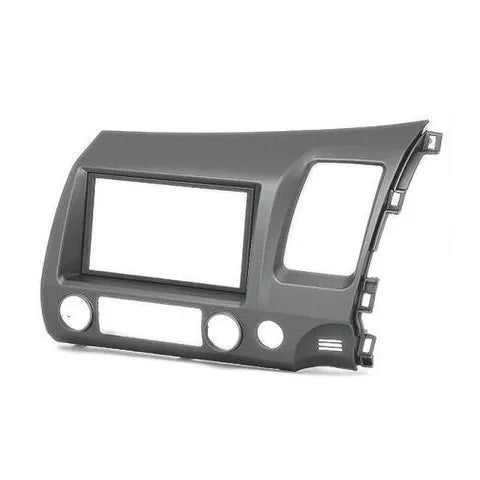 Honda Civic Sedan Double DIN Dash Kit (2006-2011) | Silver/Grey Radio Installation Facia