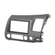 Honda Civic Sedan Double DIN Dash Kit (2006-2011) | Silver/Grey Radio Installation Facia