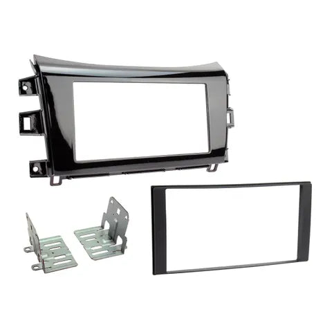 Nissan Navara NP300 Double DIN Dash Kit (2015-2020) | Gloss Black Radio Installation Facia