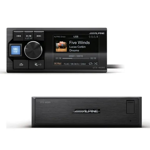 Alpine Add-In DSP Hi-Res Audio Digital Media Player | Bluetooth & USB Playback