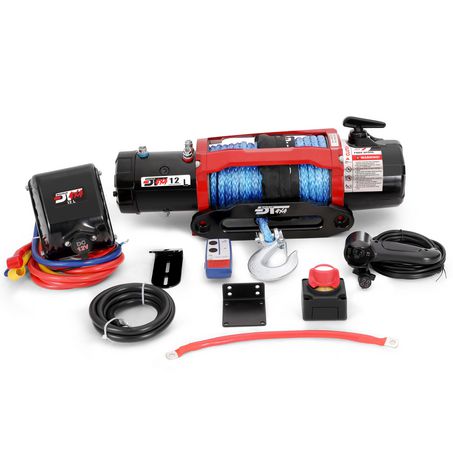 Drivetech 4X4 12000lb 12V 4X4 Winch with Synthetic Rope DTW1200012VD