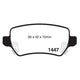 RDA PHANTOM CERAMIC BRAKE PAD SET HOLDEN OPEL ROVER SAAB RDC1511