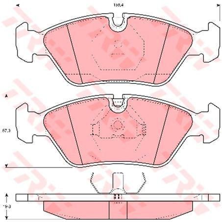 TRW Brake Pad Set (DB256)