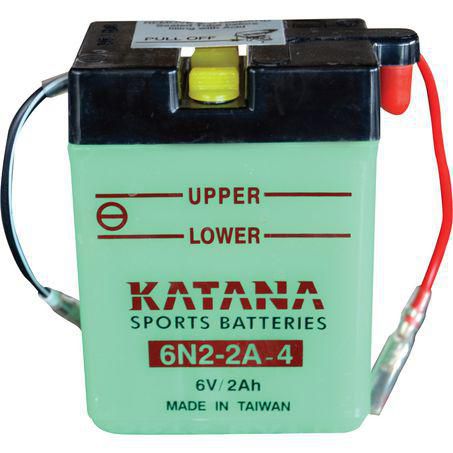 Katana Motorcycle Battery - Conventional 6N2-2A-4