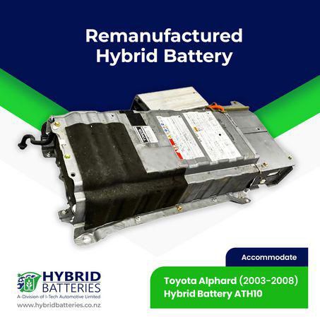 HYBRID BATTERIES NZ Alphard Hybrid (ATH10) Hybrid High Voltage Traction Battery - 12M Warranty - Remanufactured ATH10/12/RMF