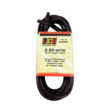 LED AUTO LAMPS LED CABLE 5 WIRE/5.5 MTR