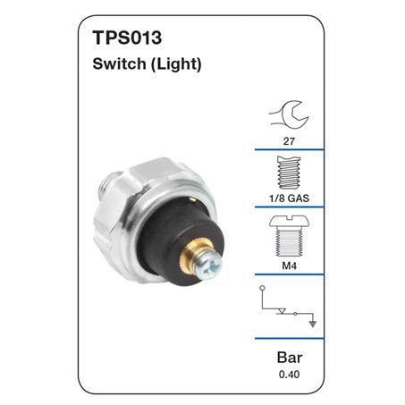 TRIDON OIL PRESSURE SWITCH (LIGHT)