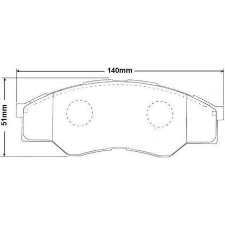 RDA PHANTOM CERAMIC BRAKE PAD SET TOYOTA HILUX RDC1985