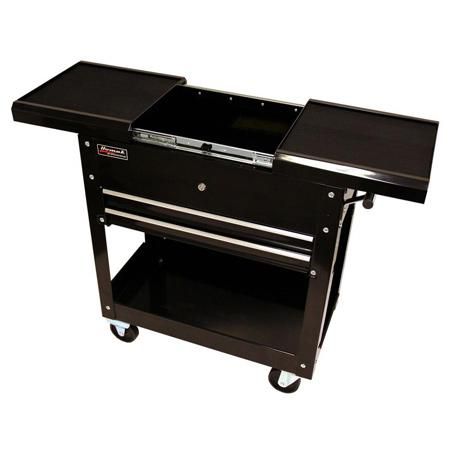 HOMAK 27IN SLIDE TOP CART BLACK BK06022704