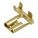 Narva Crimp Terminal Flag Female Blade Brass Terminal Entry 6.3 x 2.1mm Non Insulated 100Pk 56228