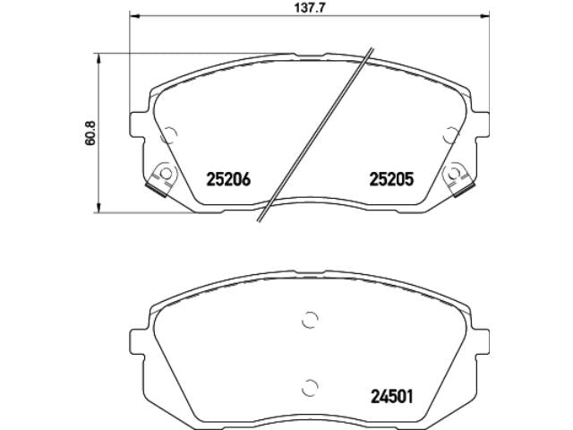 OE+ CERAMIC BRAKE PADS FRONT KIA SPORTAGE HYUNDAI TUCSON 06> - DB2174CP