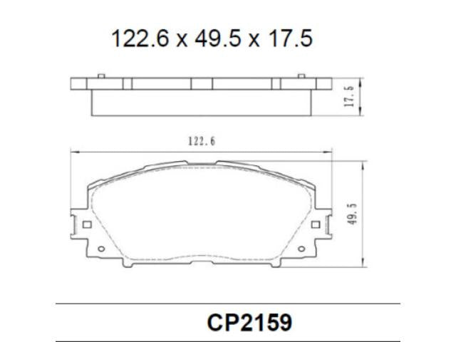 OE+ CERAMIC BRAKE PADS F SUITABLE FOR TOYOTA - DB2159CP