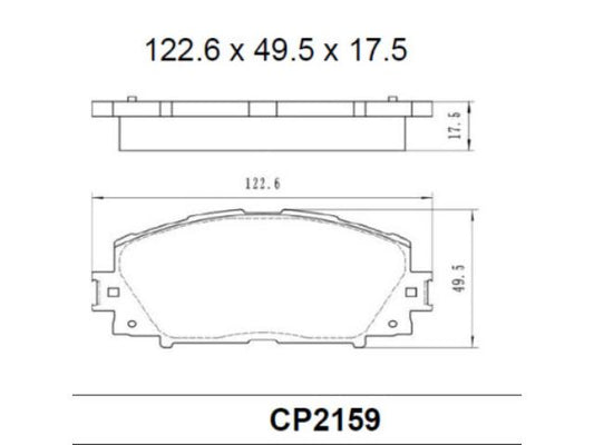 OE+ CERAMIC BRAKE PADS F SUITABLE FOR TOYOTA - DB2159CP