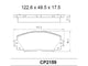 OE+ CERAMIC BRAKE PADS F SUITABLE FOR TOYOTA - DB2159CP