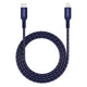 MICRODIA ExeCableâ„¢ Tweed PD60W 1.3M USB-C to Lightning Cable â€“ Navy Design