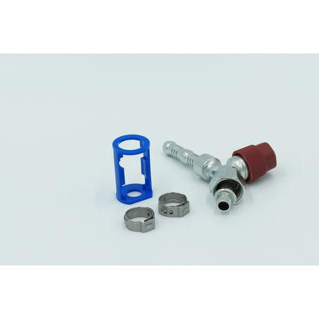 Burgaflex Steel Fitting # 6 FOR - Reduced Burgaclip #6 45° With R134a Port SCX1311-3