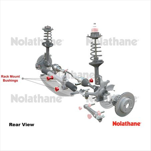 Nolathane FRONT STEERING RACK AND PINION MOUNT BUSHING KIT 41010