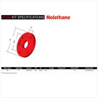 Nolathane FRONT STEERING COUPLING BUSHING KIT 41022