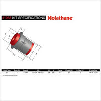 Nolathane STEERING BUSH OD = A1 SIZE ONLY 41068