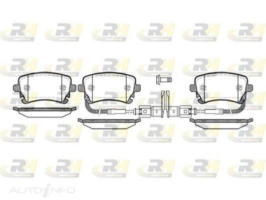ROADHOUSE DISC PAD RR AUDI A4 RS4 A6 A8 VW PHAETON - RDB897-02-RH