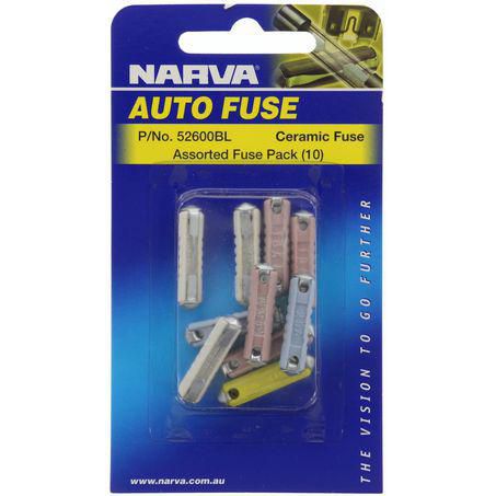 NARVA CERAMIC FUSE ASSORTMENT 10 PCE