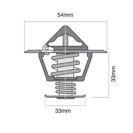 Tridon High Flow Thermostat 54mm - 82 Degrees C TT329-180
