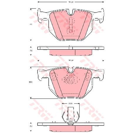 TRW Brake Pad Set (DB1499)