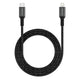 MICRODIA ExeCableâ„¢ Tweed PD60W 1.3M USB-C to Lightning Cable â€“ Charcoal, Fast Charging & Data Transfer