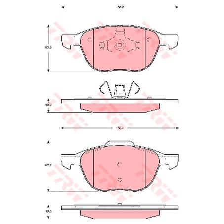 TRW Brake Pad Set (DB1679)
