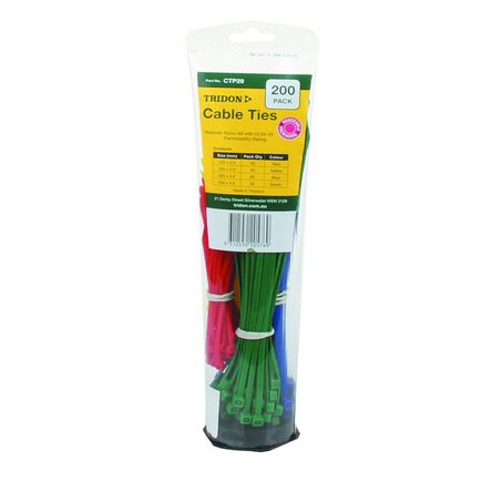SAS AUTO PARTS CABLE TIE MIX PACK TRI-CTP29