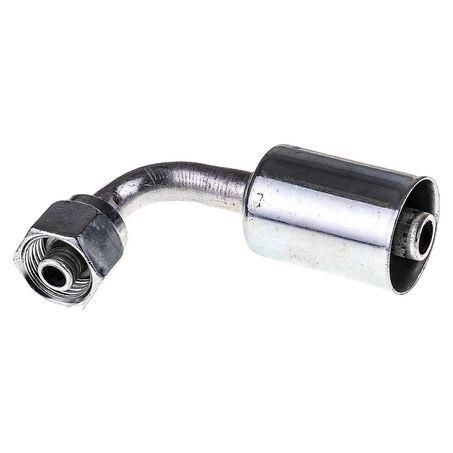 Atco Aluminium Fitting # 6 FOR - Beadlock Step Up #8 90° BLX1325