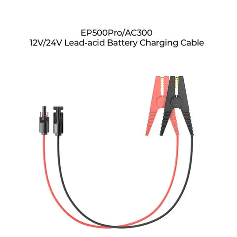 BLUETTI 12V/24V Lead-Acid Battery Charging Cable â€“ AC300 / EP500P