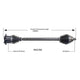 Repco CV Drive Shaft Compressed Length: 748mm NSA784