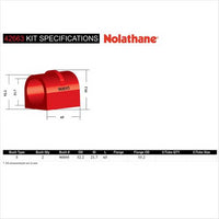 Nolathane BUSH KIT-SWAY BAR MOUNT (22MM) 42663