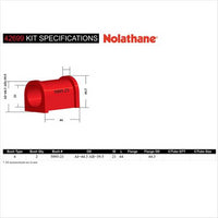 Nolathane BUSH KIT-SWAY BAR MOUNT (21MM) 42699