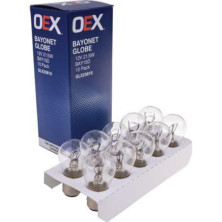 OEX Bayonet Globe 12V 21/5W Standard - 10 Pce