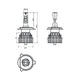 LED AUTOLAMPS LEDAUT - 9/32V H4 LED Headlight Kit Hi/Low Beam Twin Blister H4-5000LM
