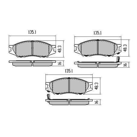 RDA PHANTOM CERAMIC BRAKE PAD SET MITSUBISHI LANCER NISSAN RDC1454