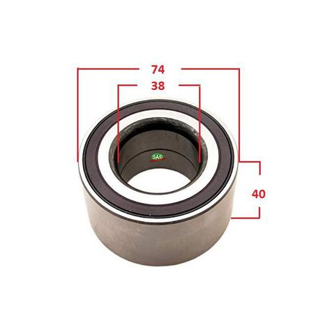 SAS AUTO PARTS HONDA JAZZ 0913 FRONT WHEEL BEARI WB508