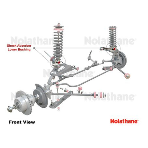 Nolathane FRONT LOWER SHOCK ABSORBER BUSHING KIT 43037