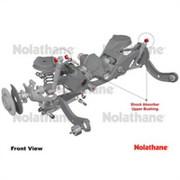 Nolathane REAR UPER SHOCK ABSORBER BUSHING KIT 43102