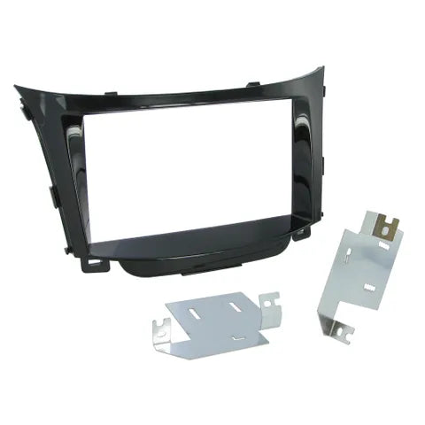 Hyundai i30 Double DIN Dash Kit (2012-2017) | Piano Black Radio Installation Facia