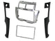 SUITS TOYOTA YARIS / VITZ (2007-2011) DOUBLE DIN DASH KIT Â€“ SILVER & BLACK TWO-TONE STEREO INSTALLATION FASCIA
