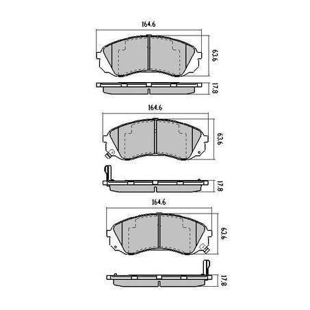 RDA BRAKES RDA GP Max General Purpose Low Metallic Brake Pad Set RDB2024