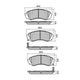RDA BRAKES RDA GP Max General Purpose Low Metallic Brake Pad Set RDB2024