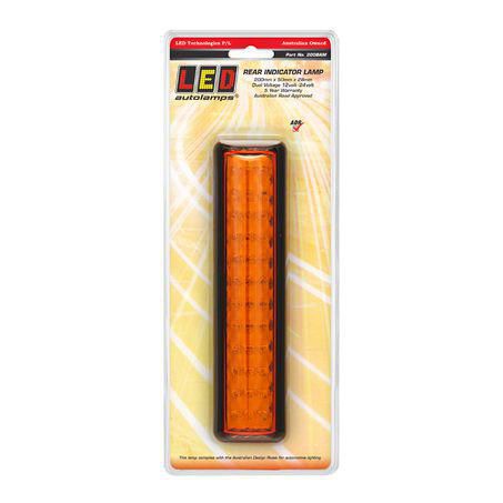 LED AUTO LAMPS 12/24V Indicator Light 36 LEDs 200x50x25mm